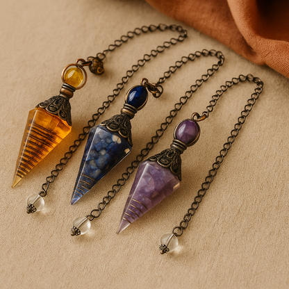 Pendule en lapis-lazuli "Gaïa"